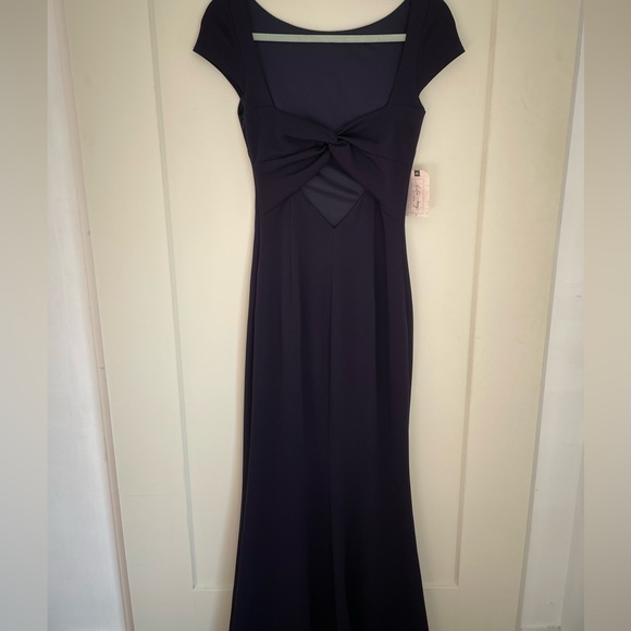 Katie May navy maxi gown with twist back. NWT - Picture 2 of 3